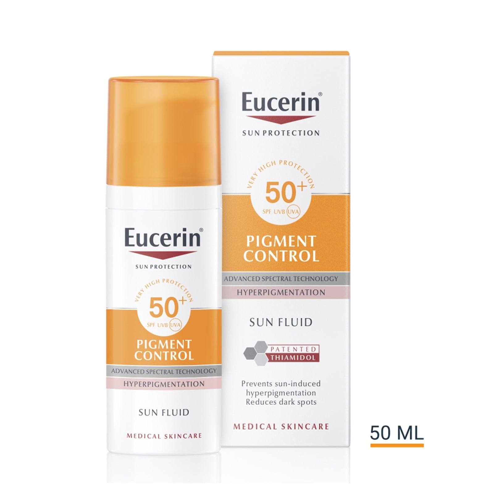 EUCERIN Pigment control with thiamidol for pigmented skin spf50 sunscreen 50ml